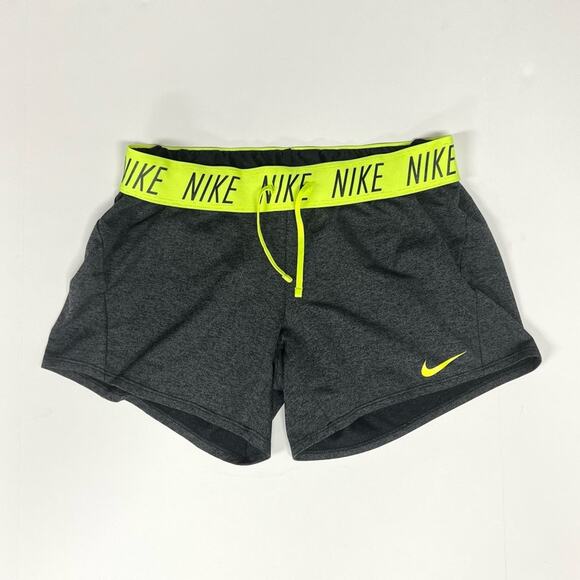 Nike | Dri-Fit Active Training Shorts Gray Neon Green - Picture 1 of 4